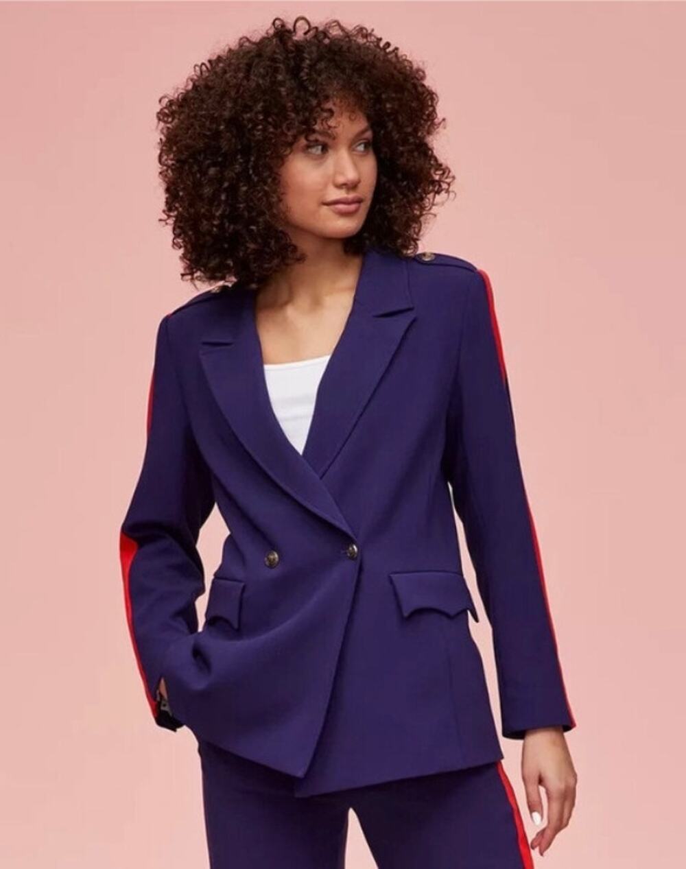 NWT Disney x Macys Minnie's Majorette Blazer Jacket Size 12 Navy Blue